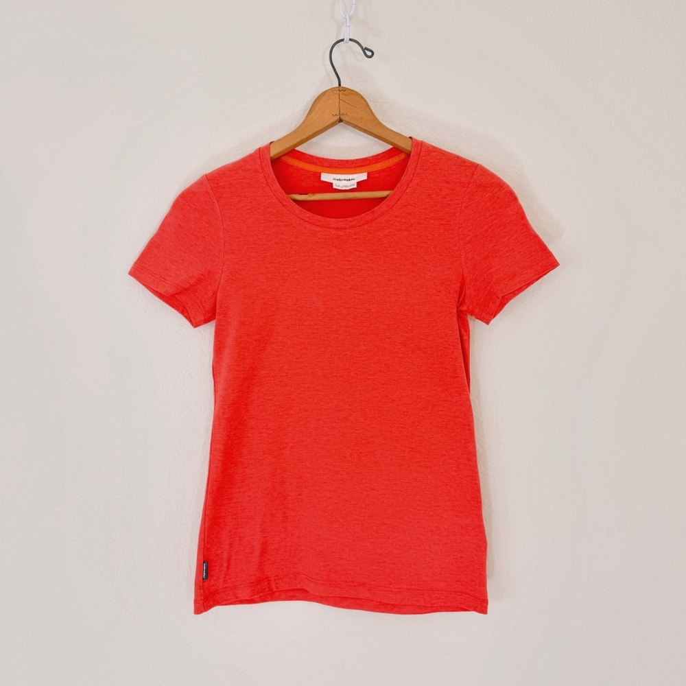 Icebreaker Merino Cotton Blend Women’s Tee – Orange - Picture 2 of 11